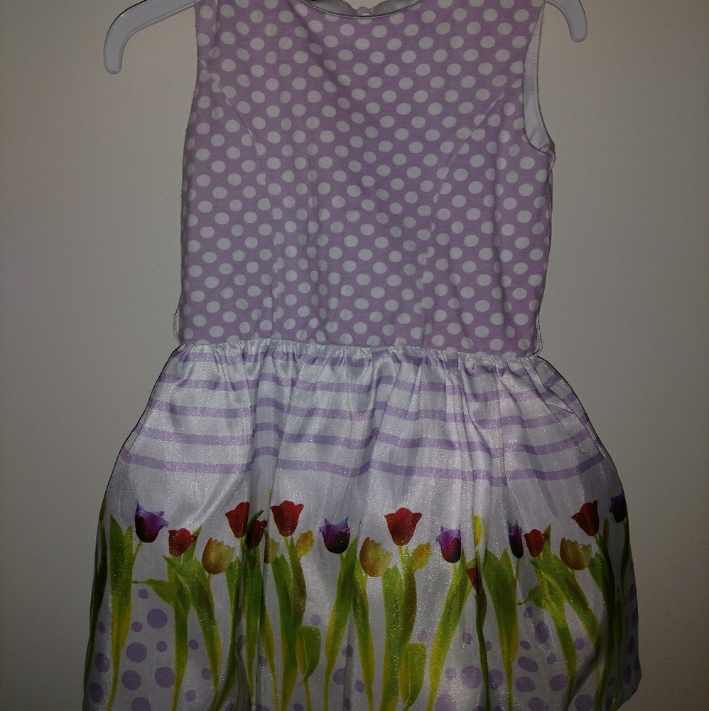 White Polka Dots and Tulip Dress